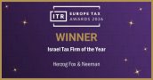 Herzog Wins ITR Israel Tax Firm of the Year and Indirect Tax Firm of the Year 2026